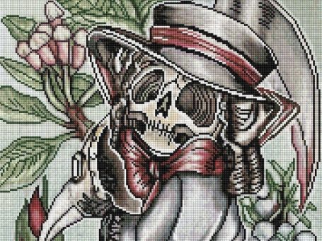 Dark fantasy plague doctor gothic fantasy artwork diamond painting